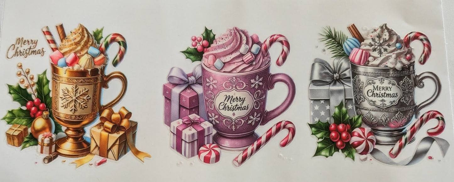 Gold Purple & Silver Coco Mugs