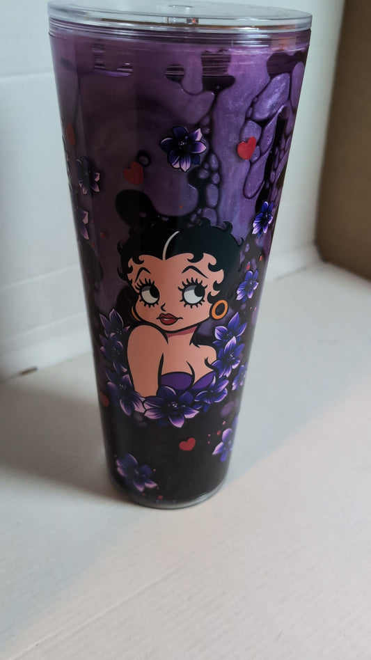 Purple Betty Boop Tumbler