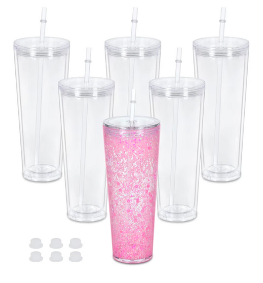 24oz Snow Globe Tumbler