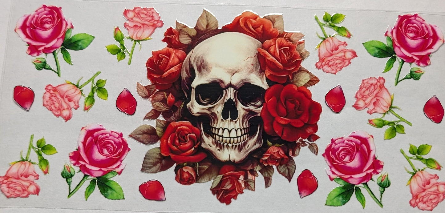 Skull With Roses